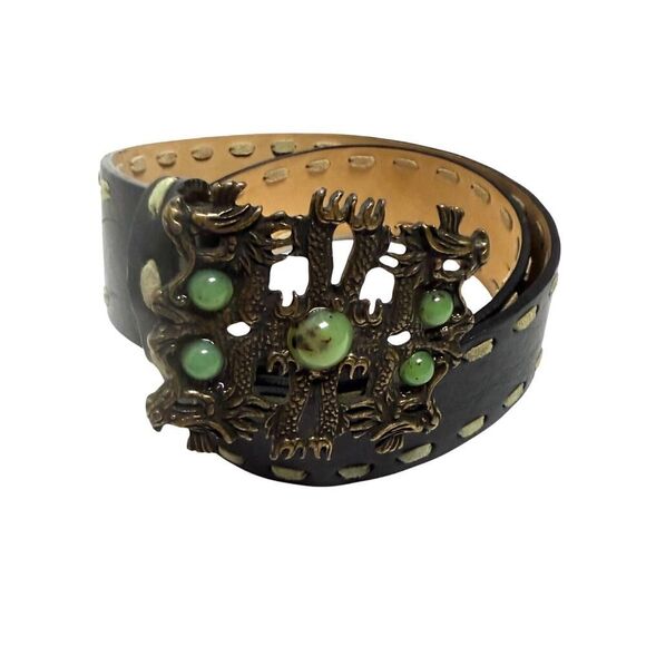 Streets Ahead Accessories - Streets Ahead Belt with Jade Accent Buckle Women's Sz. M